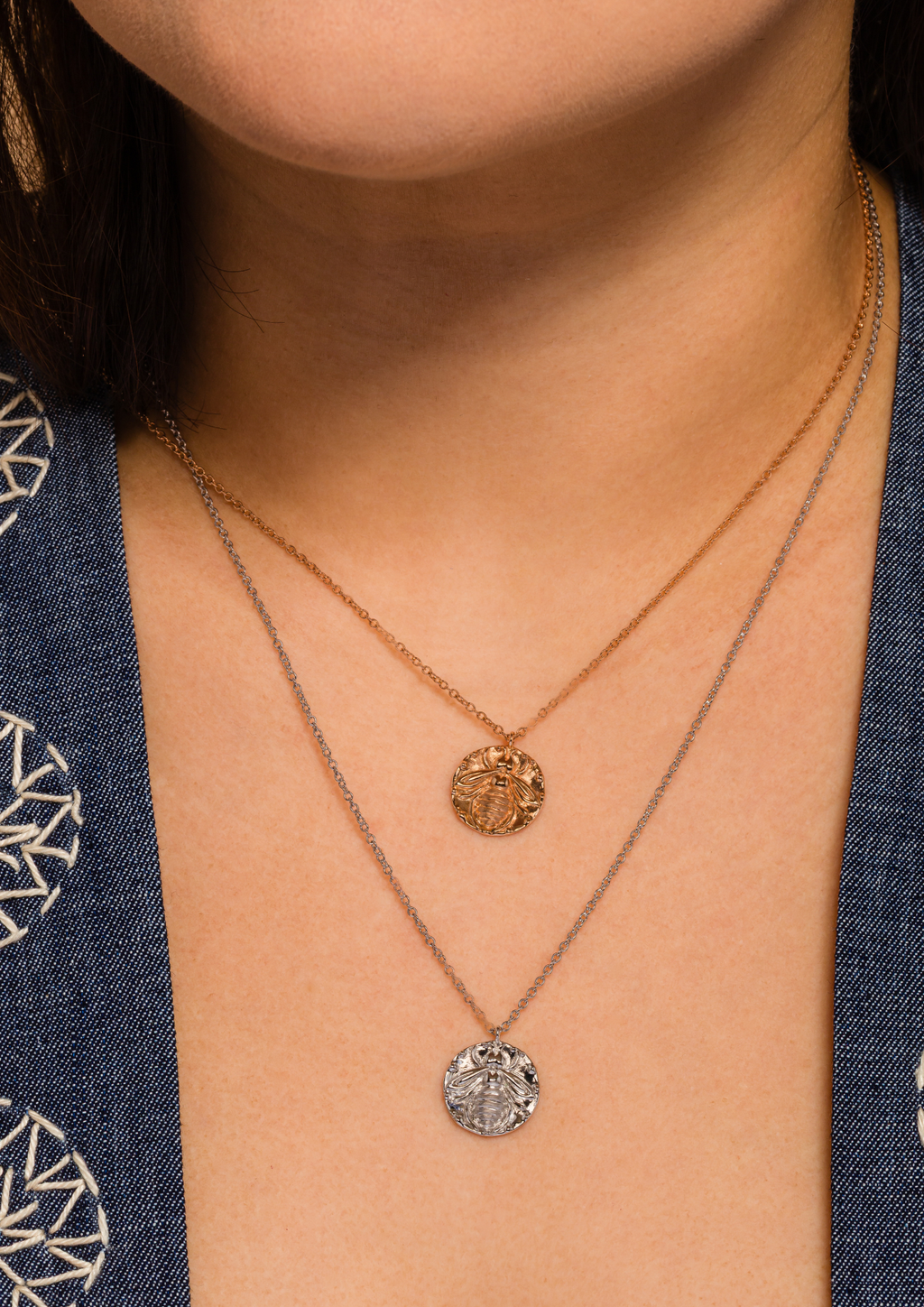 Bee Medallion Necklace