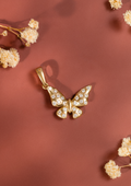 Butterfly with Diamonds Charm