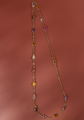 Multi Colored Sapphire Pear-Shape Necklace