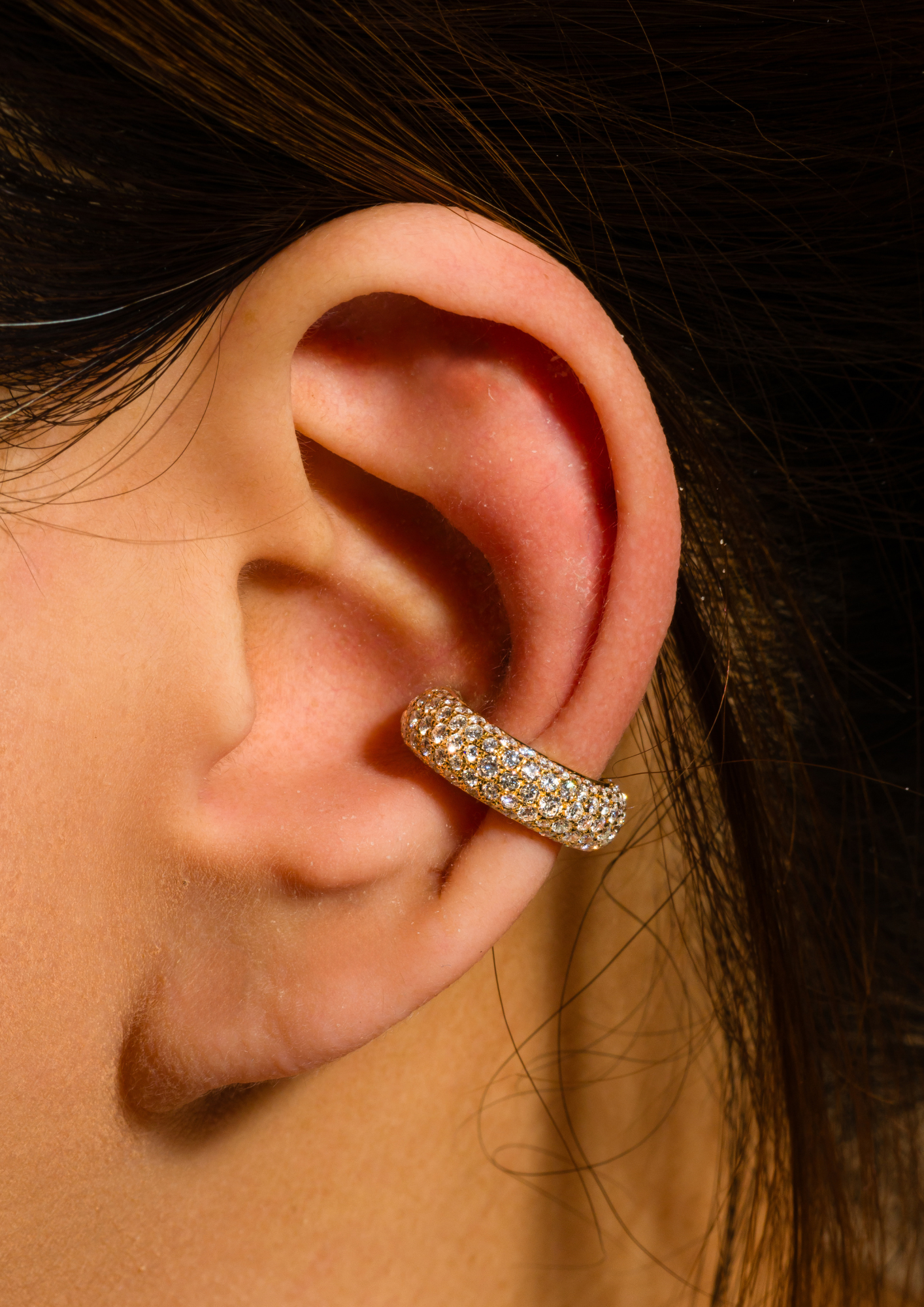 Pave Dome Ear Snugs
