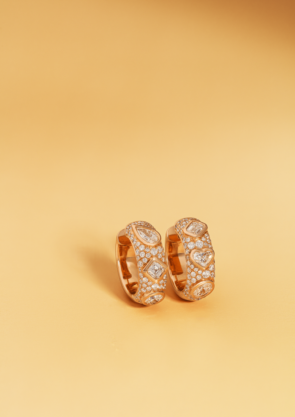 Huggie Birthday Pave Earrings