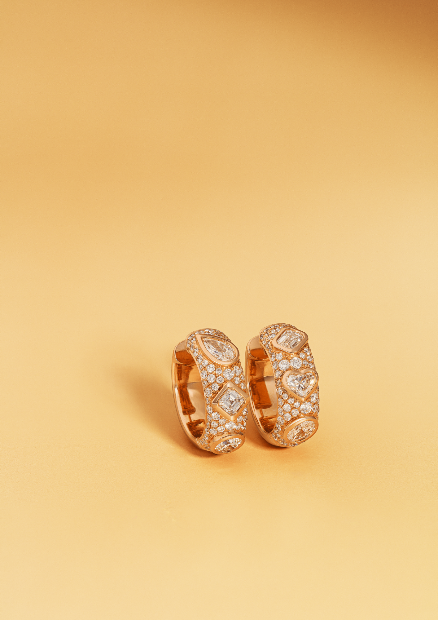 Huggie Birthday Pave Earrings