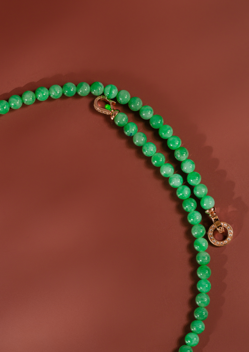 Green Jade Bead Necklace
