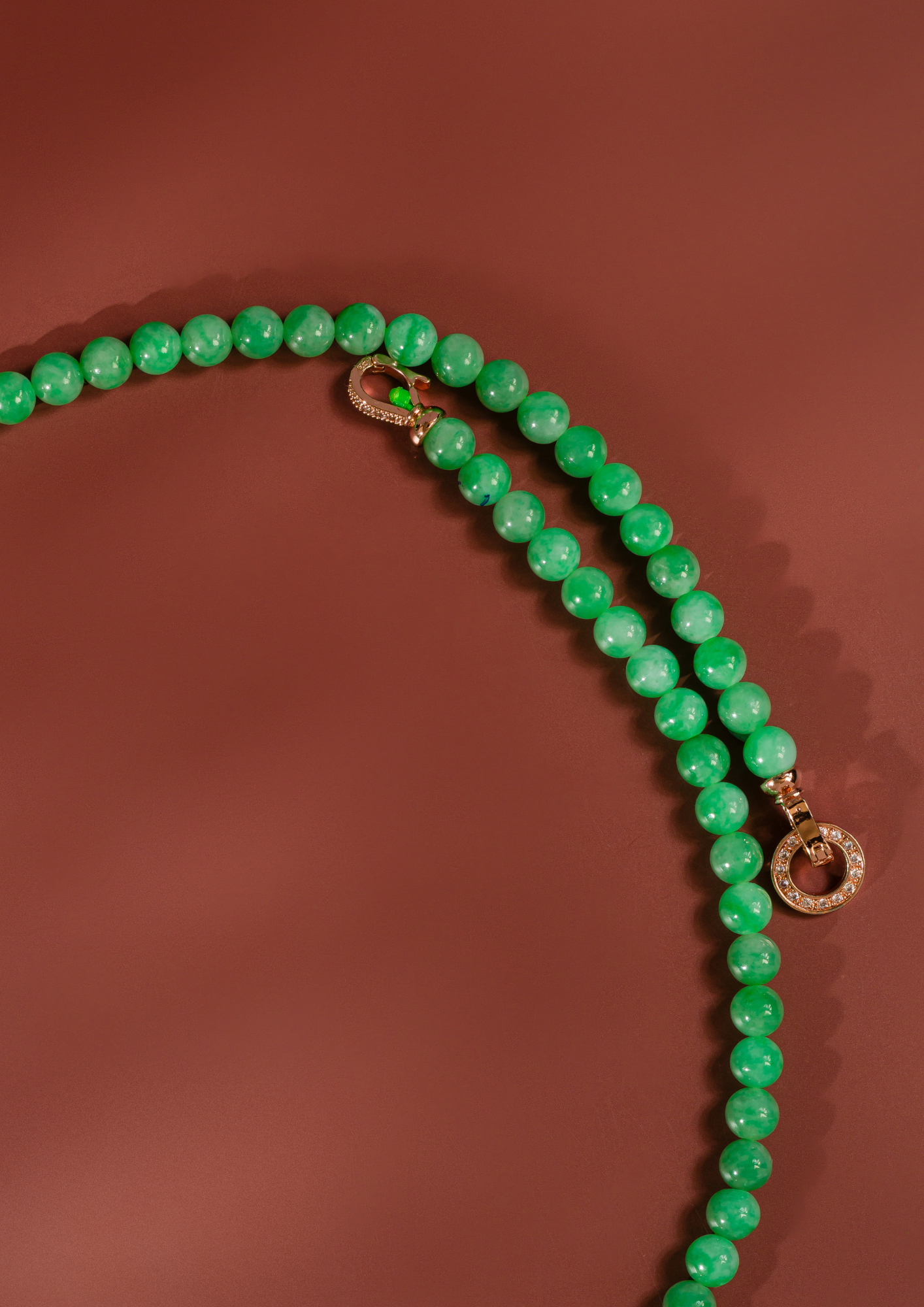 Green Jade Bead Necklace
