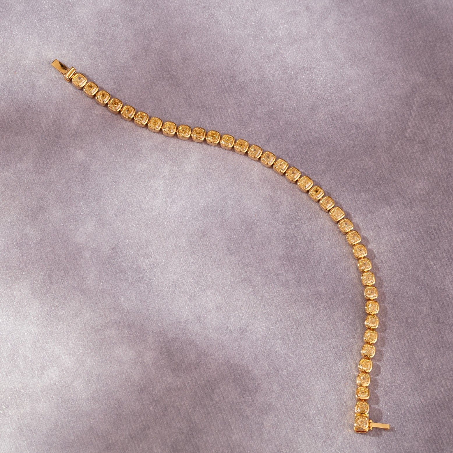 Fancy Yellow Diamond Tennis Bracelet diamond bracelets in gold