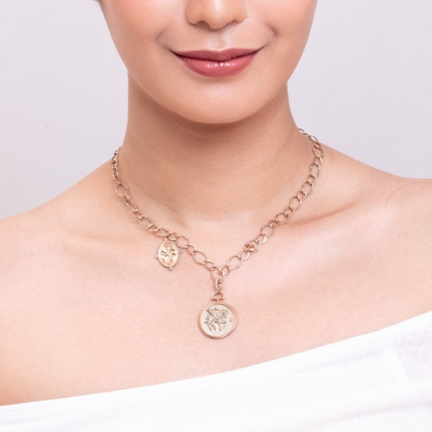 The Lucy Pegasus Necklace necklaces with necklace styling