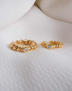 TWIDDLES EAR CUFF WITH DIAMOND