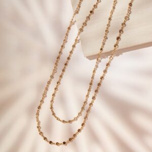 The Champagne Line Necklace